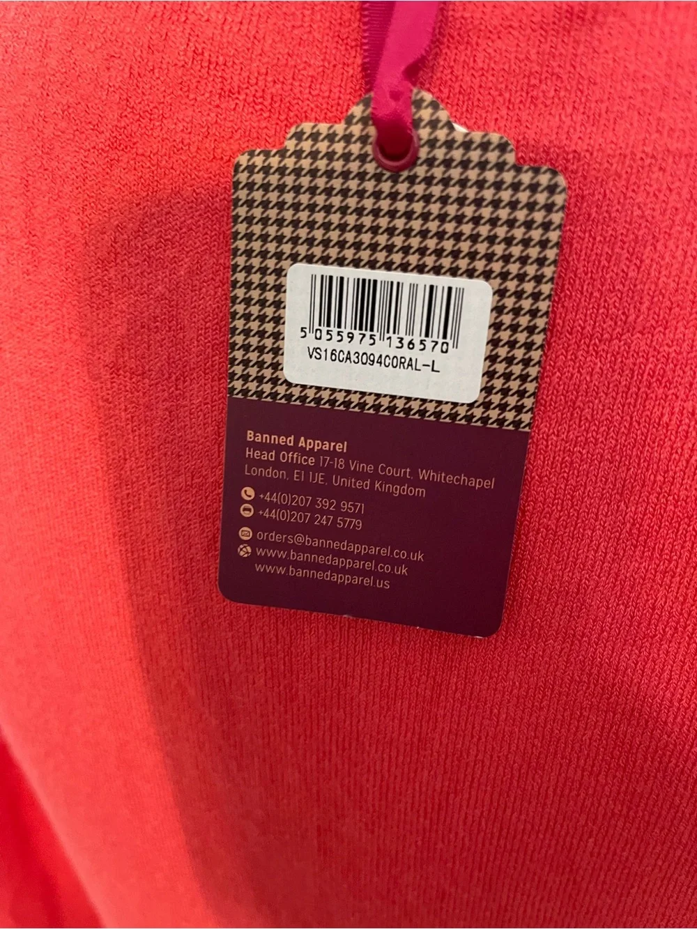 NWT Dancing Days Size L Peach tie front sweater